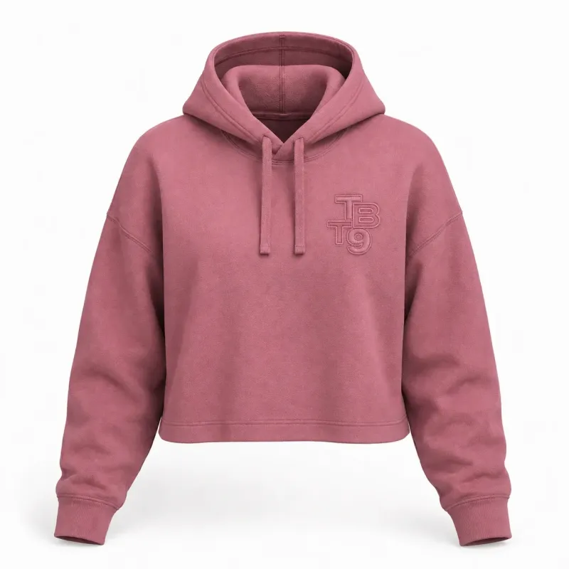 Sweat Capuche Crop Femme - TBT9
