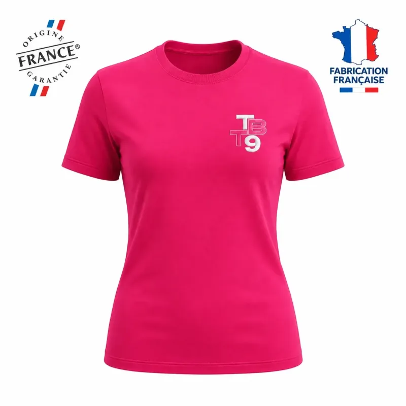 T-Shirt Femme Fabrication Française Brodé - TBT9